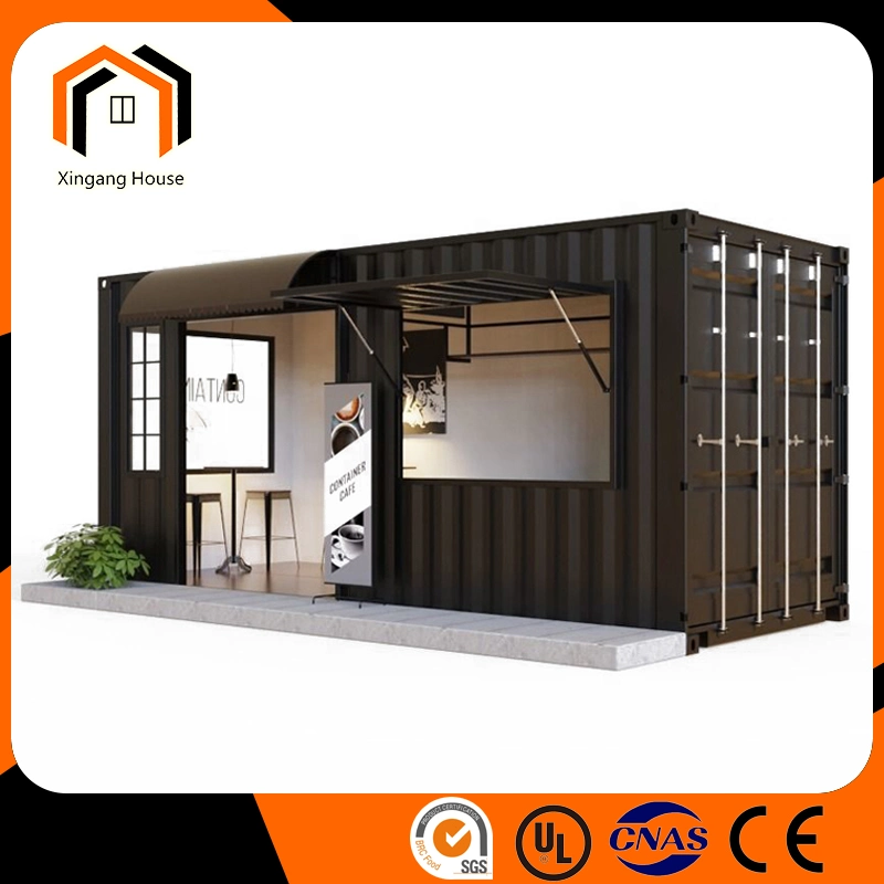 Prefabricated Portable Pop-up Container Prefab Coffee Shop Mobile Restaurant Outdoor Fast Food Kiosk Mobile Shipping Container Shop