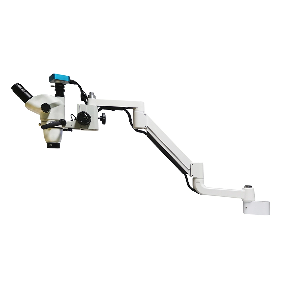 Endodontisches Mikroskop Installation auf Dental Unit Chair LED Ophthalmic Optical Mit Kamera