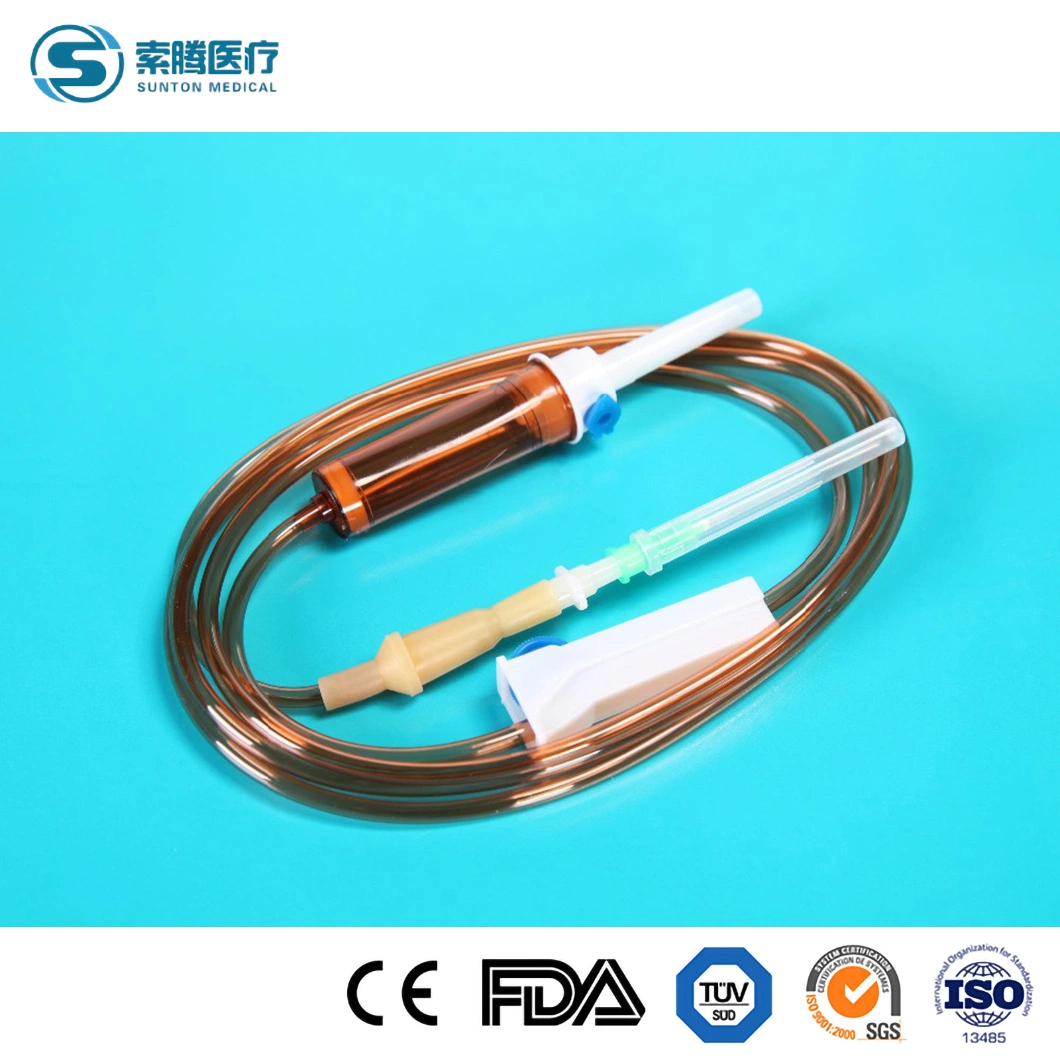 Sunton Secondary IV Set up China Screw Infusion Set Manufacturers Infusion Pump Administration Set Disposable Infusion Admin Set Disposable IV Infusion Set