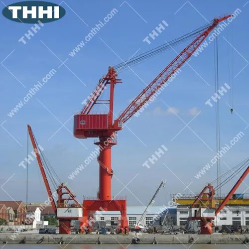 Grue hydraulique portique au port pour le levage