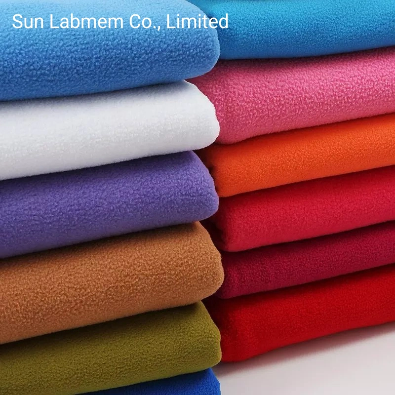 Wholesale Solid Polyester Double Brushed Soft Shell Anti Pill Polar Fleece Fabric