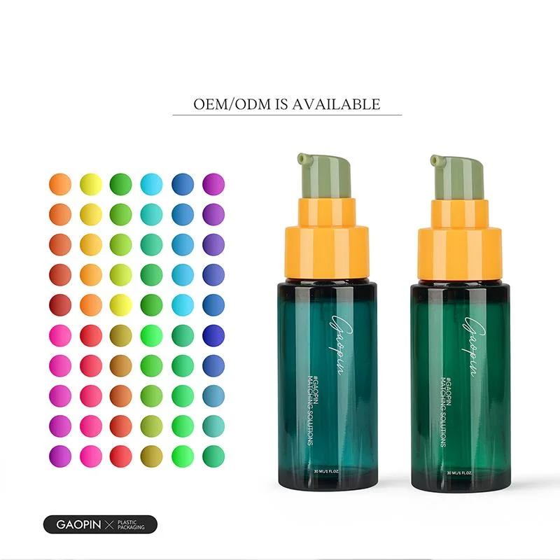 Luxury 30ml 40ml Cosmetic Plastic Lotion Containers Pet Skin Care Cream Plastic Bottles