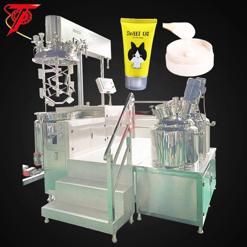 200L Hot Sale High Shear Homogenizer Cosmetic Cream Mixer Vacuum Emulsifying Wax Cosmetics Making Machine for Lotion Emulsifier