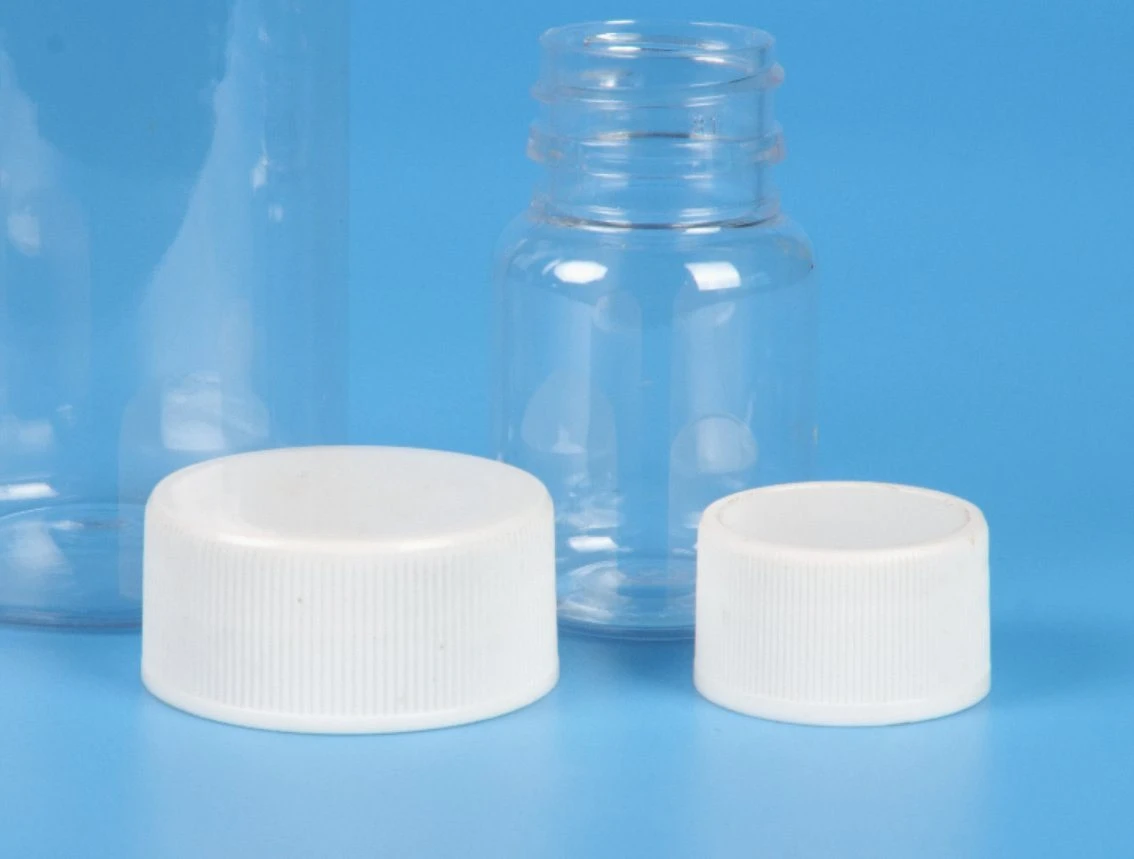 Customized White Capsules Pill Packing Bottles Small PET Pump container bottle