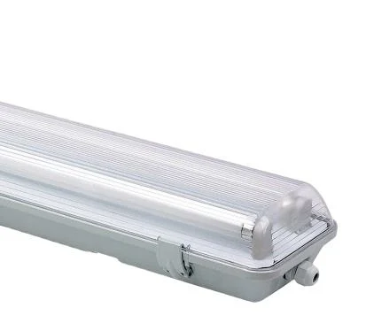 Simva LED Vapor Tight Light IP65 Color 3000-6500K Fixture 2FT Double Tube Clear Over 18W for Outdoor Parking Lot, Car Washes, Cold Storage Facilities