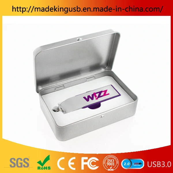 Sliding ABS+Metal Opener USB Flash Drive/ Beautiful Color USB Stick Factory Free Laser Engraving Logo