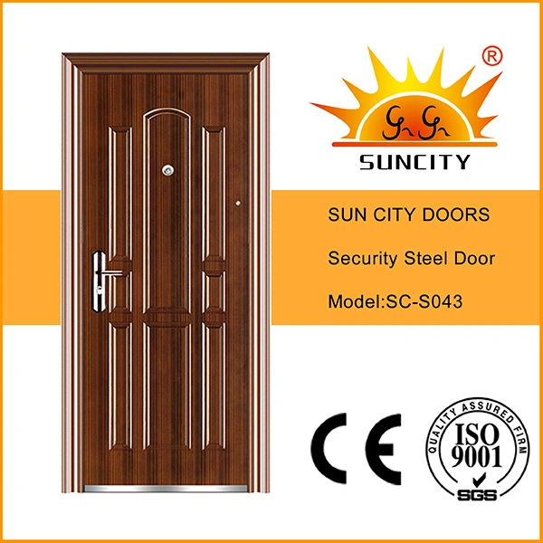 Dessins et modèles de la porte principale de fer de la sécurité appartement (SC extérieure de porte-S043)