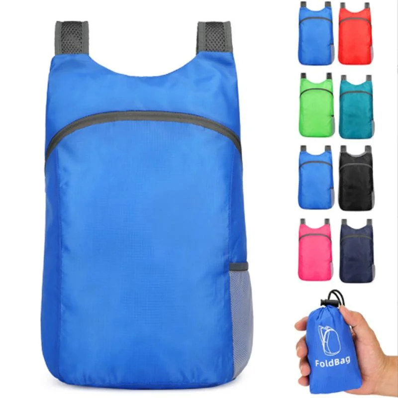 Waterproof Folding Outdoor Gym Sports Bag Foldable Travel Backpack for Hiking Camping & Mountaineering