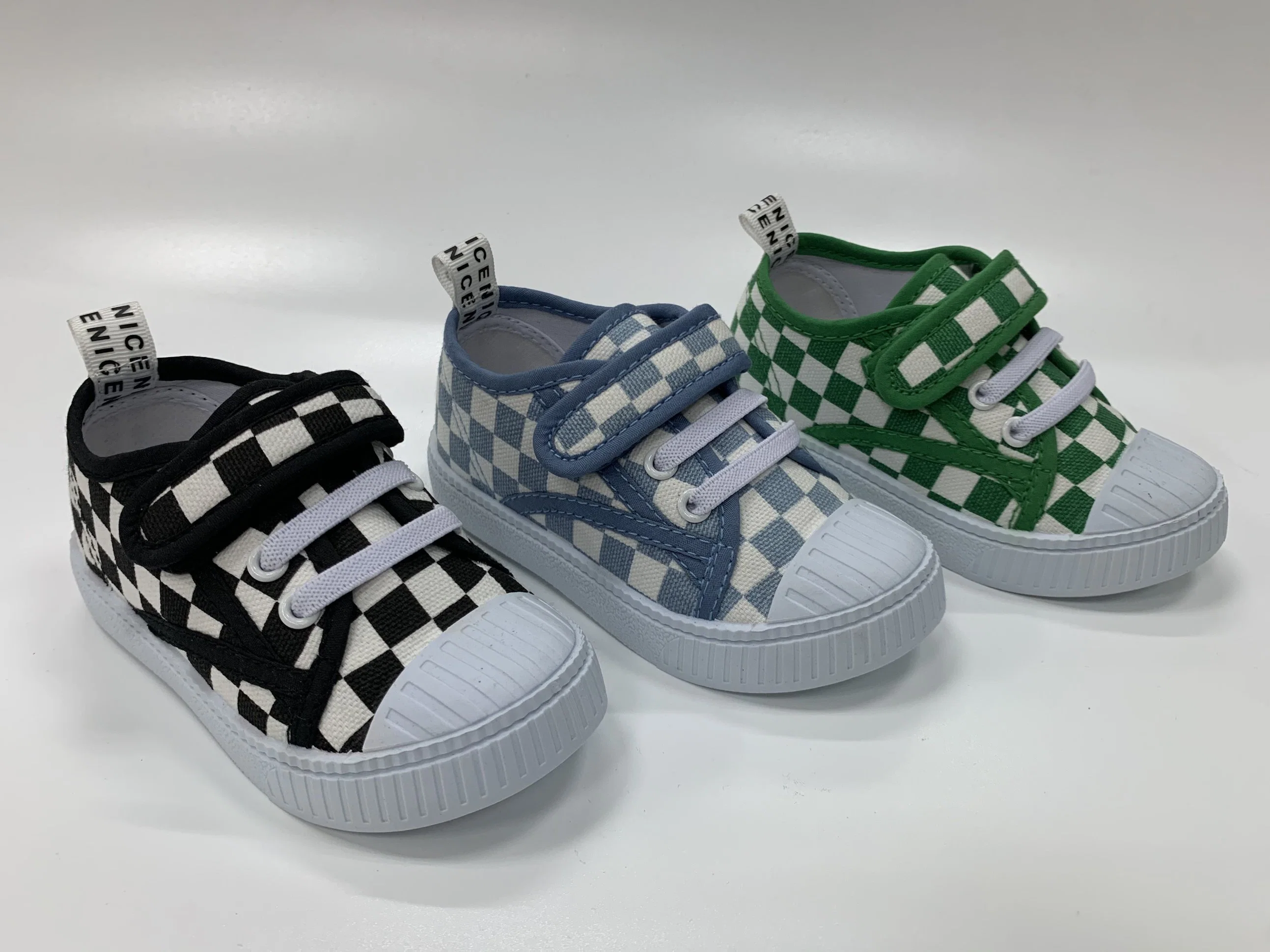 Trendy New Children's Shoes PVC Sole Plaid Style