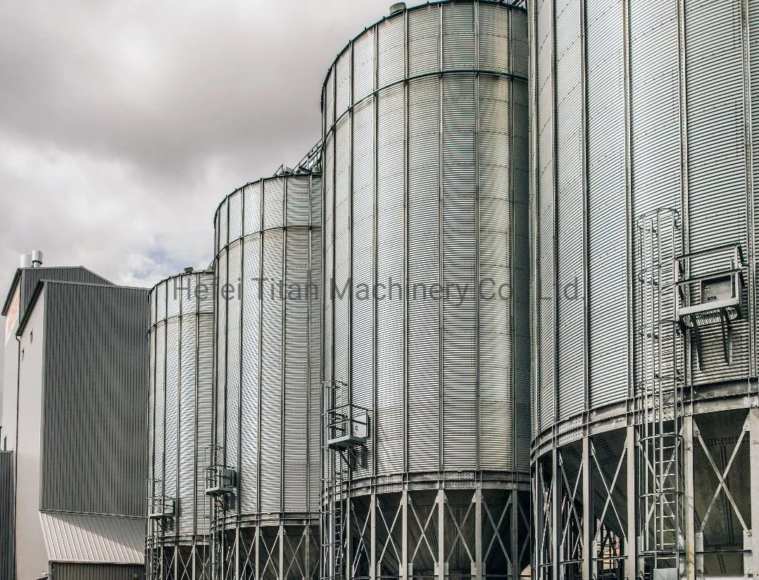 Galvanizado Silo de grano de acero inoxidable para almacenamiento de palas