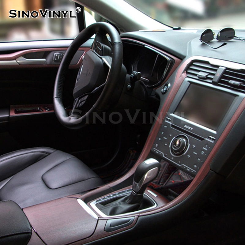 SINOVINYL Auto Decoration Wood Grain Vinyl Wrap Wholesale/Supplier Self Adhesive Car Sticker Film