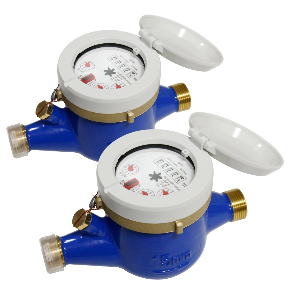 IP68 R160 360&deg; Rotating Dail Multi Jet Dry Type Brass Water Meter