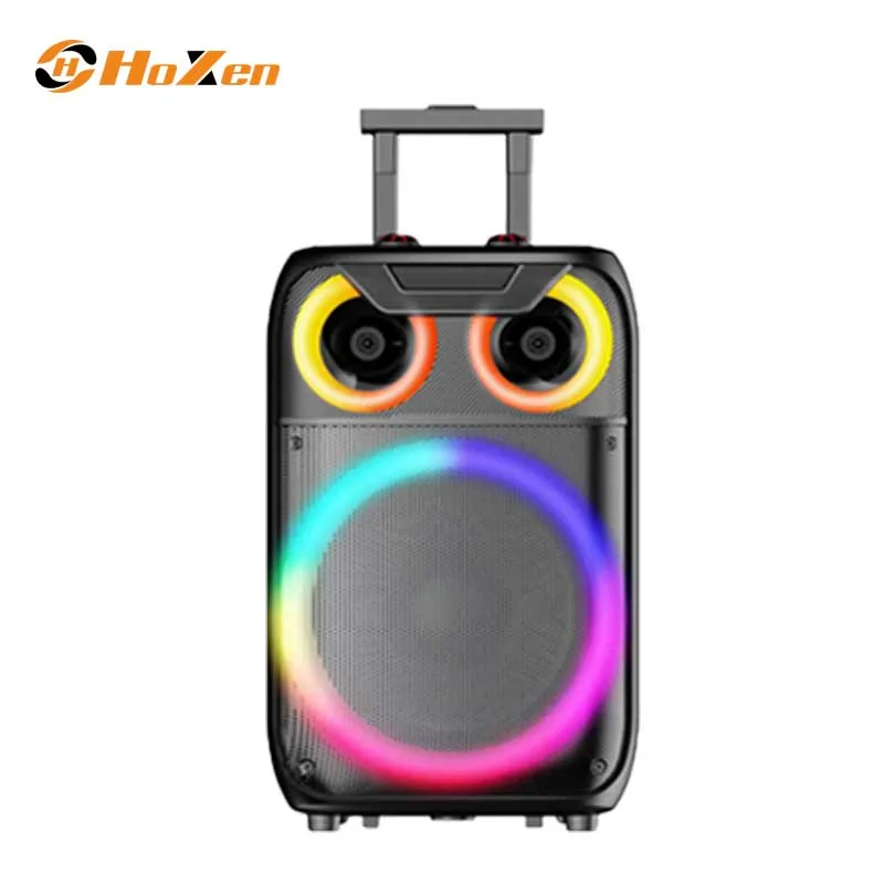 15-Inch Portable Outdoor Party Speaker with Karaoke and Microphone