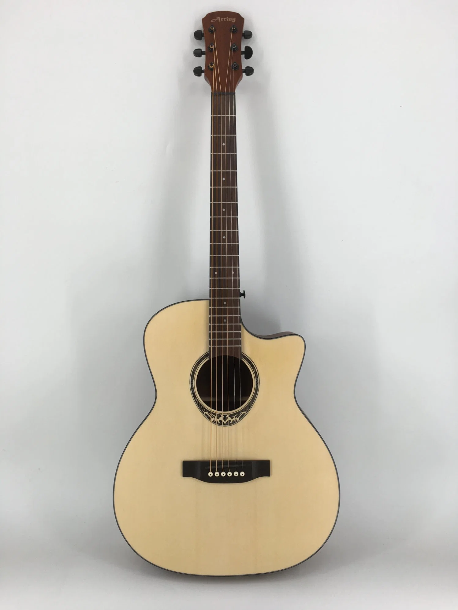 High quality/High cost performance  Full Size Advancing Student Cutawat Electric Acoustic Guitar