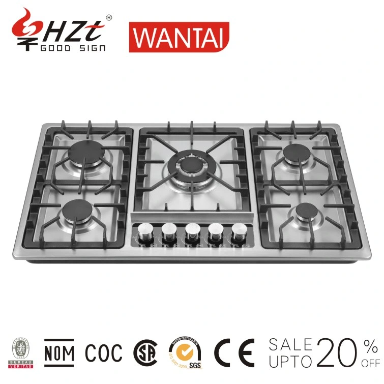 Concise Style High-End 91.5cm #201 Ss Heavy Cast Iron Gas Cooker/Gas Hob/Gas Appliance