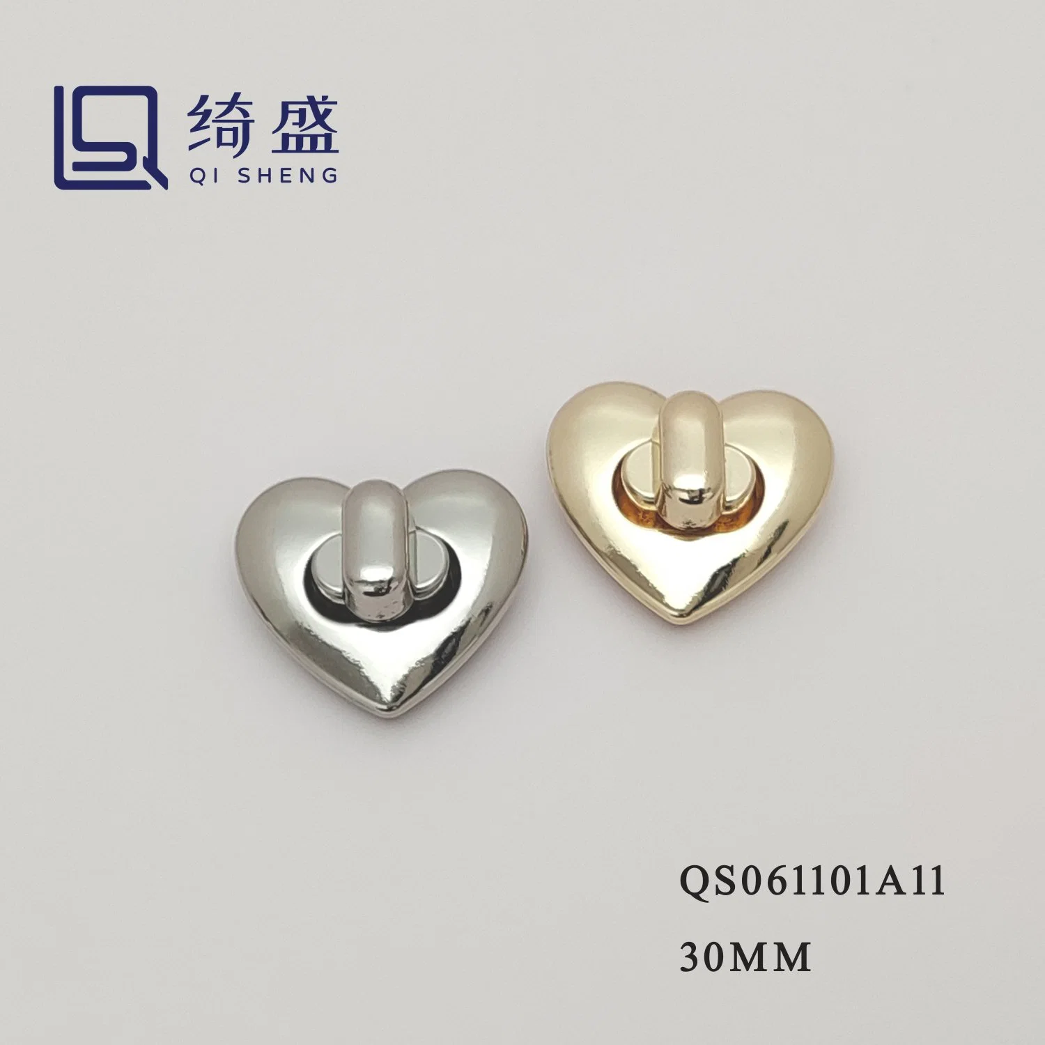 Wholesale/Suppliers Heart-Shaped Bag Leather Luggage Hardware Fitting Metal Buckle