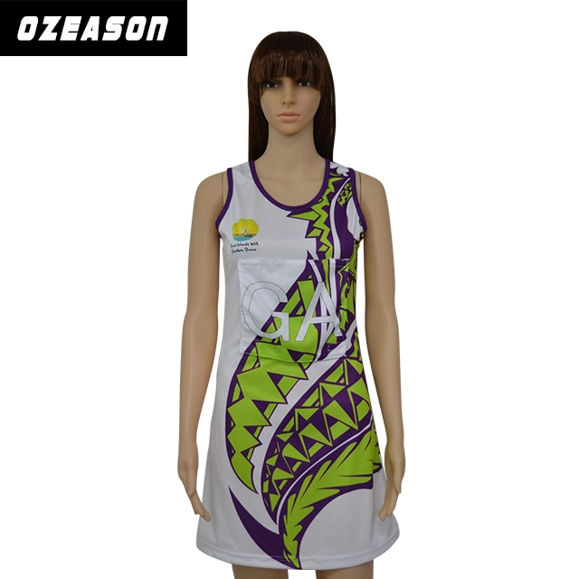 Hot Sale Personalized Netball Dress Wholesale/Suppliers Latest Sublimated Design Cheap Netball Dresses