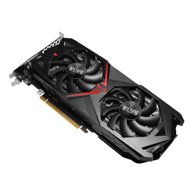 Elsa GeForce RTX 2060 Super Series OC 8GB Gddr6 Juegos Tarjeta gráfica con velocidad de memoria de 1665MHz 14 Gbps