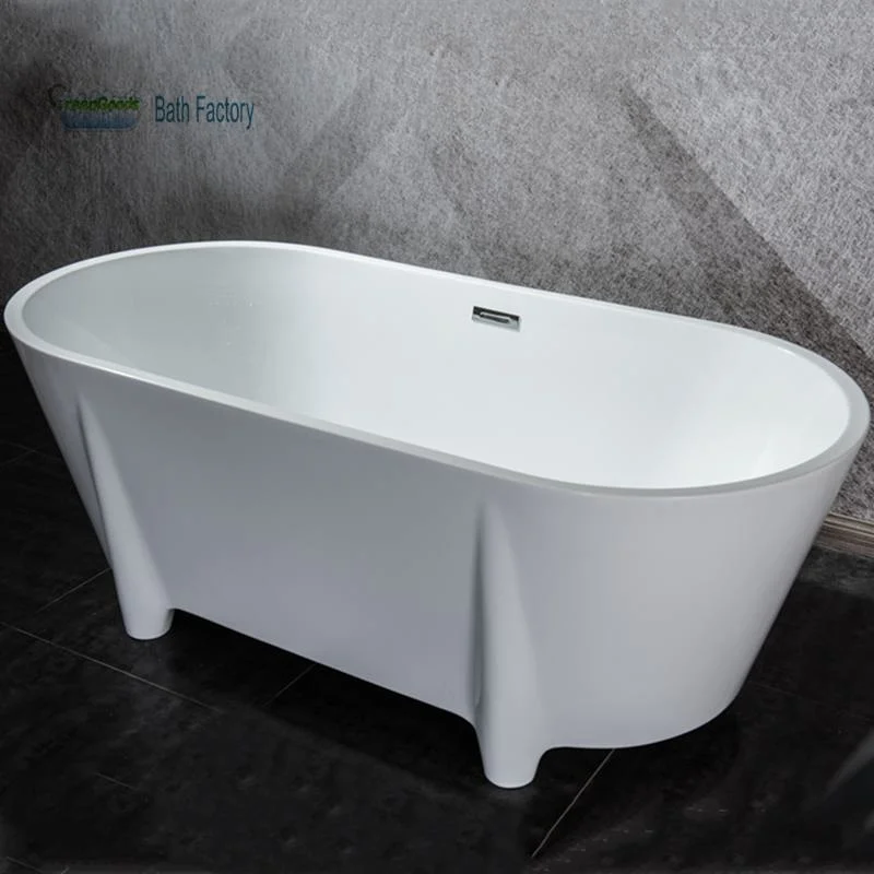 Wholesale 1700 mm Adult Acrylic Freestanding Bath Tube From Factory