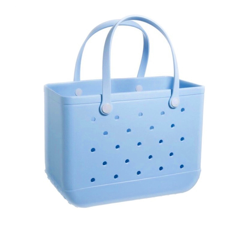 Manufactures 2023 New Women EVA Waterproof Storage Basket Large Beach Tote Bag Handbag for Ladies