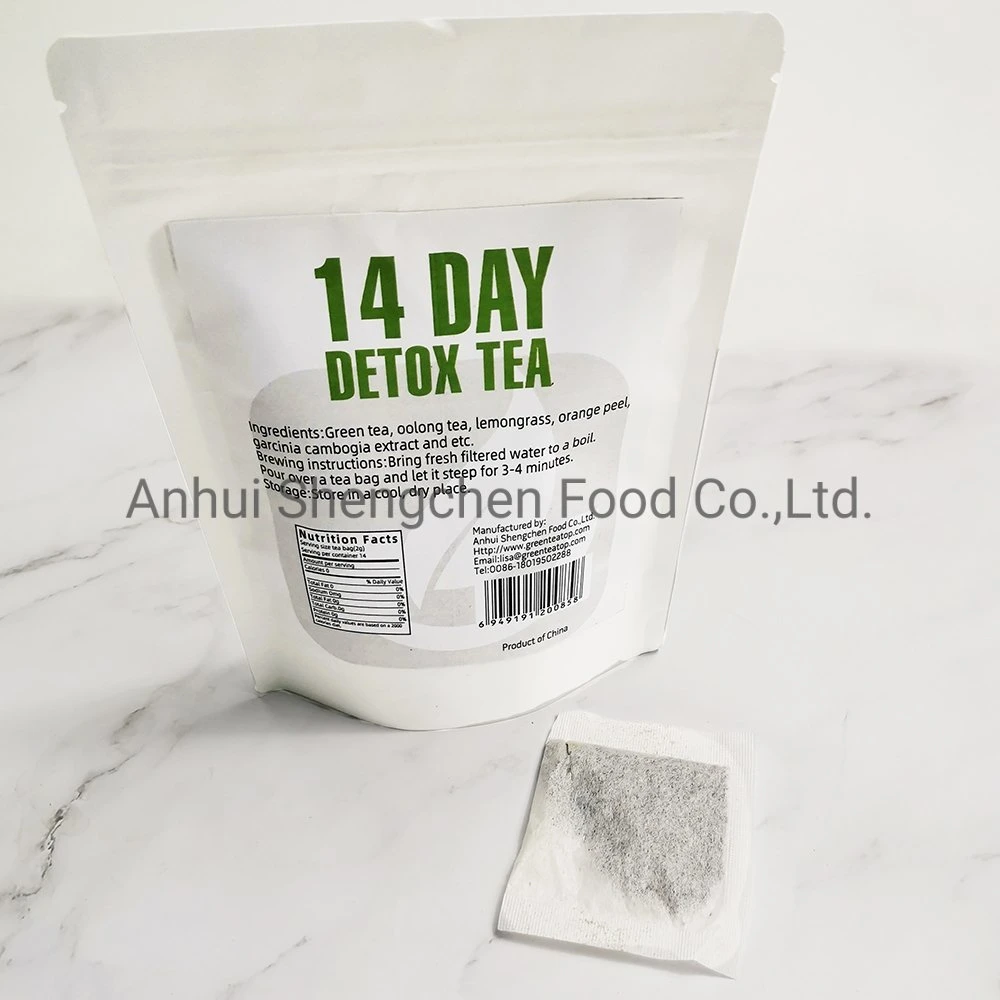 Serviço OEM Skinny 14 dias Chá matinal sabor hortelã Detox Kit de chá