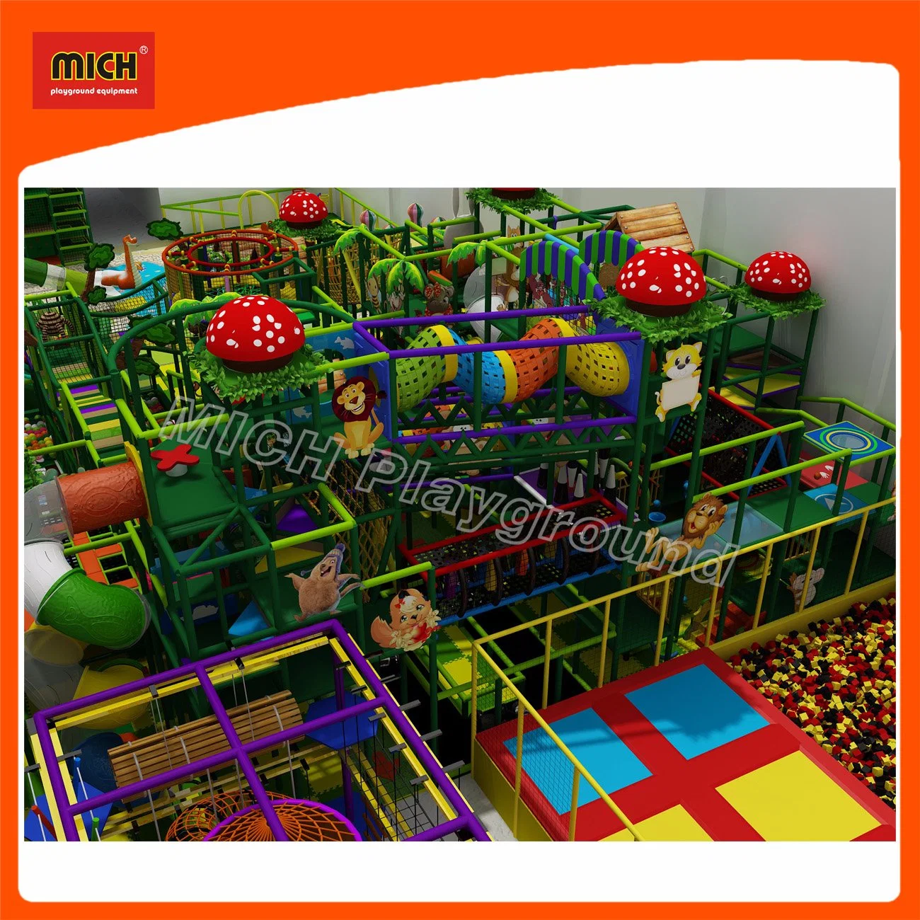 Mich Fantastic Indoor Entertainment Equipment with Climbing Wall