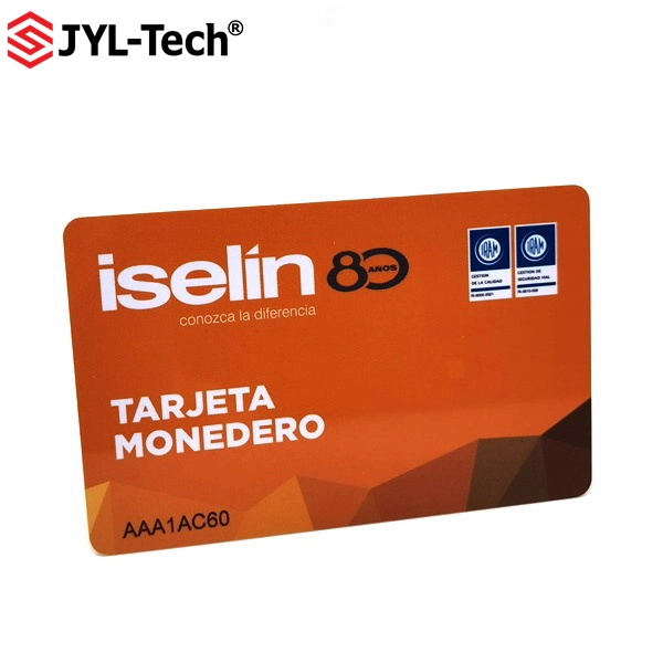 13,56 MHz Classic 1K Chip RFID Cartão de PVC em branco para ID de funcionário