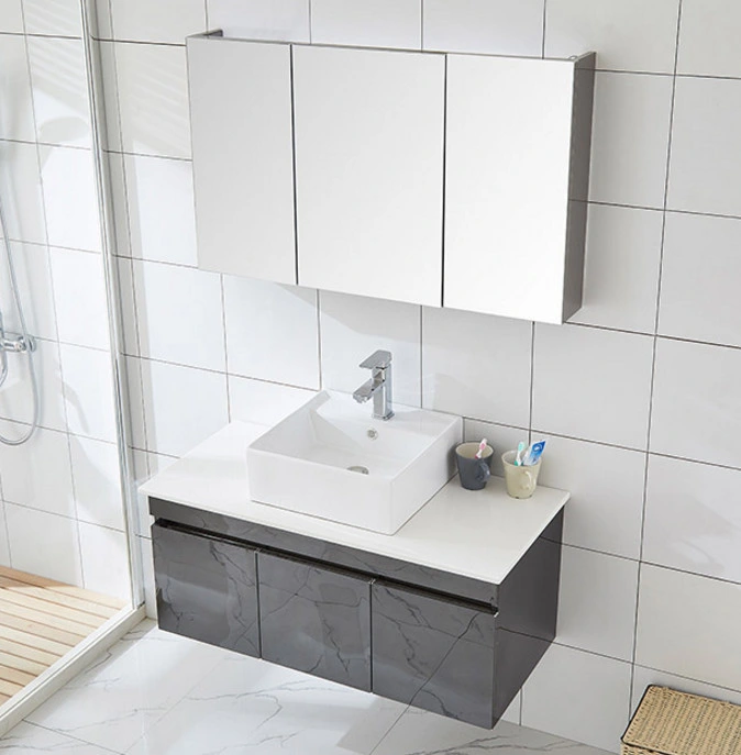 Basin Cabinet Bathroom Wood Set Plastic Bathroom Cabinet