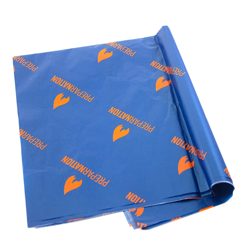 Customized Two-Tone Garment Blue Gold Wrapping Tissue Paper for Packaging