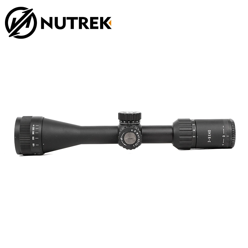 Nutrek Optics M2 Series 3-9X40 Ao Adjustable Scope Objective Aluminum Matte Black Riflescope