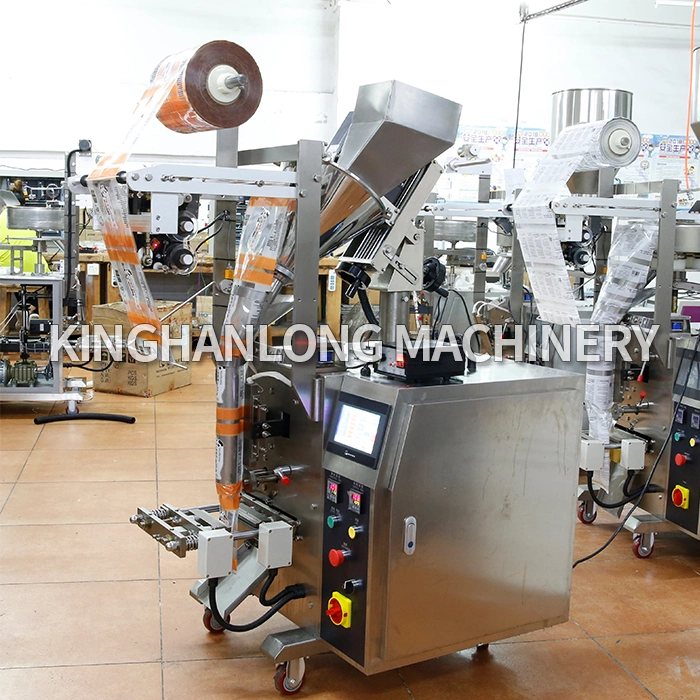 Kinghanlong Computer Automatic Weight Vffs 4 Side Seal Powder Form Fill Seal Wrapping Flow Packaging Packing Filling Sealing Machine