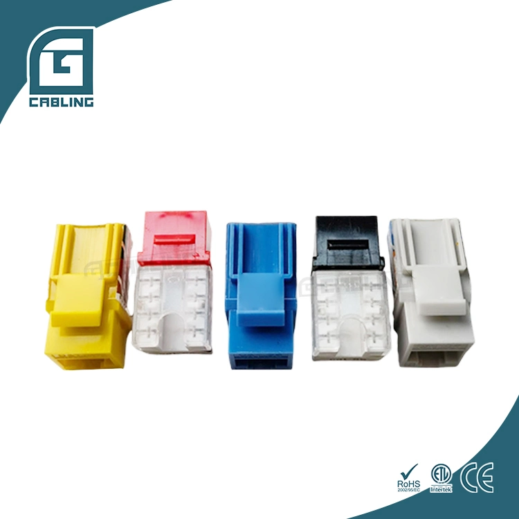 Gcabling Communication Ethernet Keystone Jack Module Cat. 6A 750time for RJ45 Soscket Keystone Jack Modular Connector Jack