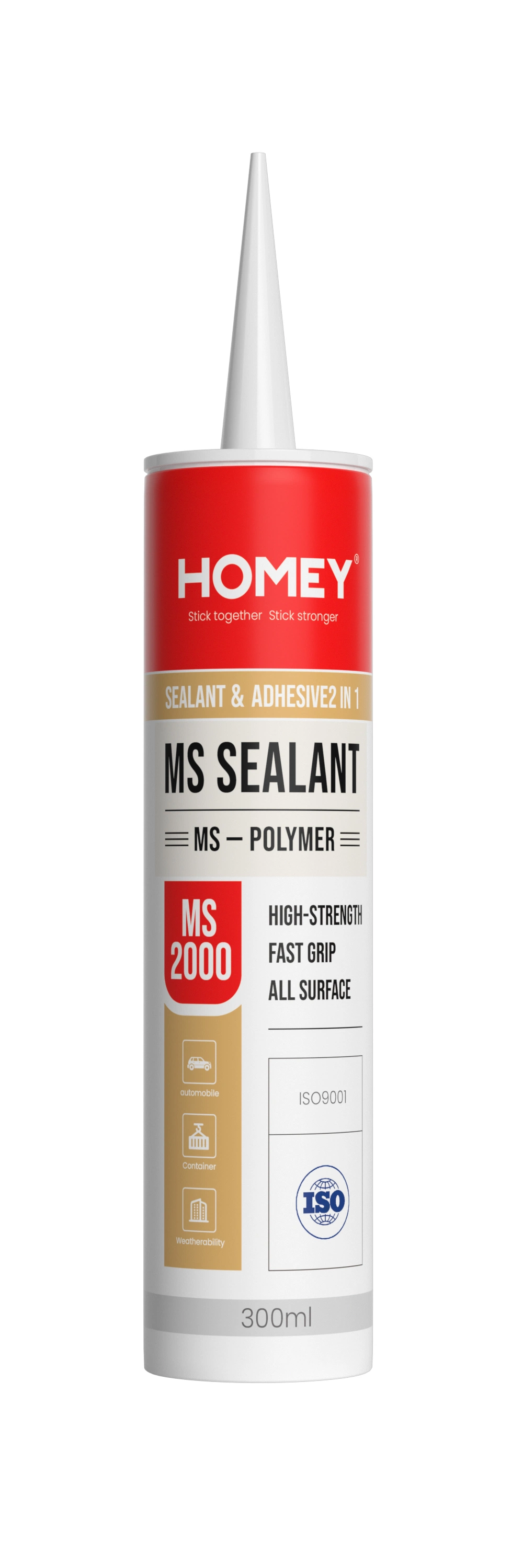 Haute résistance Pollution-Free Fast-Curing Ms Polymer pour l'industrie du bâtiment, de l'automobile et des conteneurs.