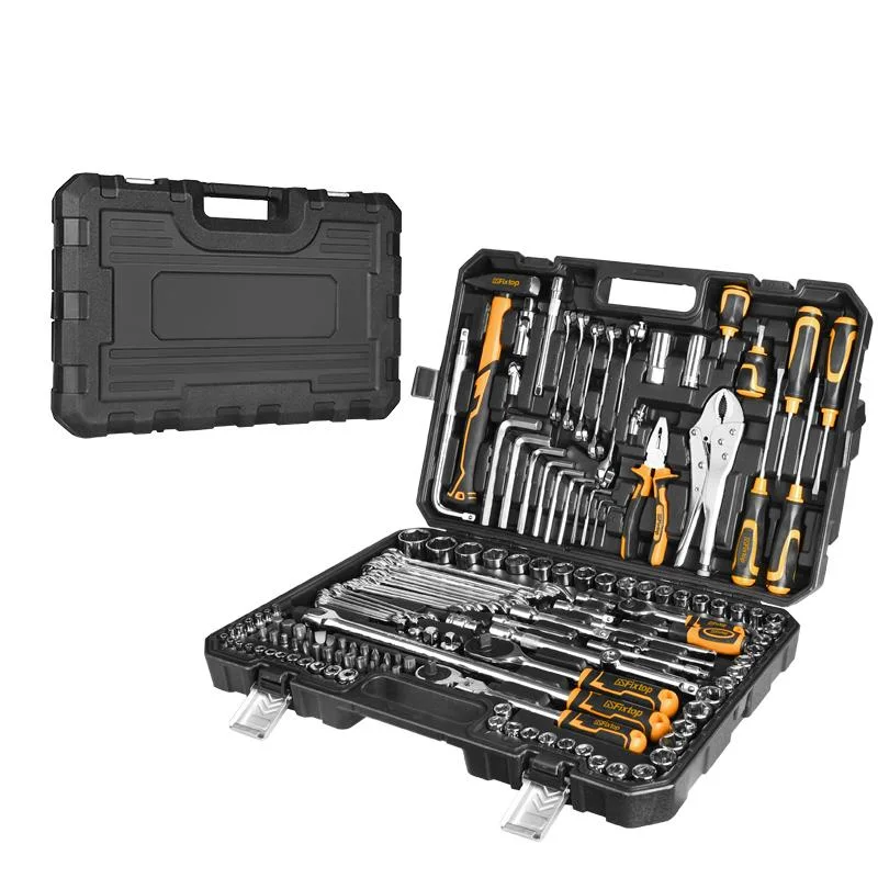 123PCS Soquete Chave Definir Steel Repare o Conjunto do soquete da tomada de combinação com Junta Universal Chave insere os insertos de bits de extensão da chave dinamométrica para Reparação Automóvel