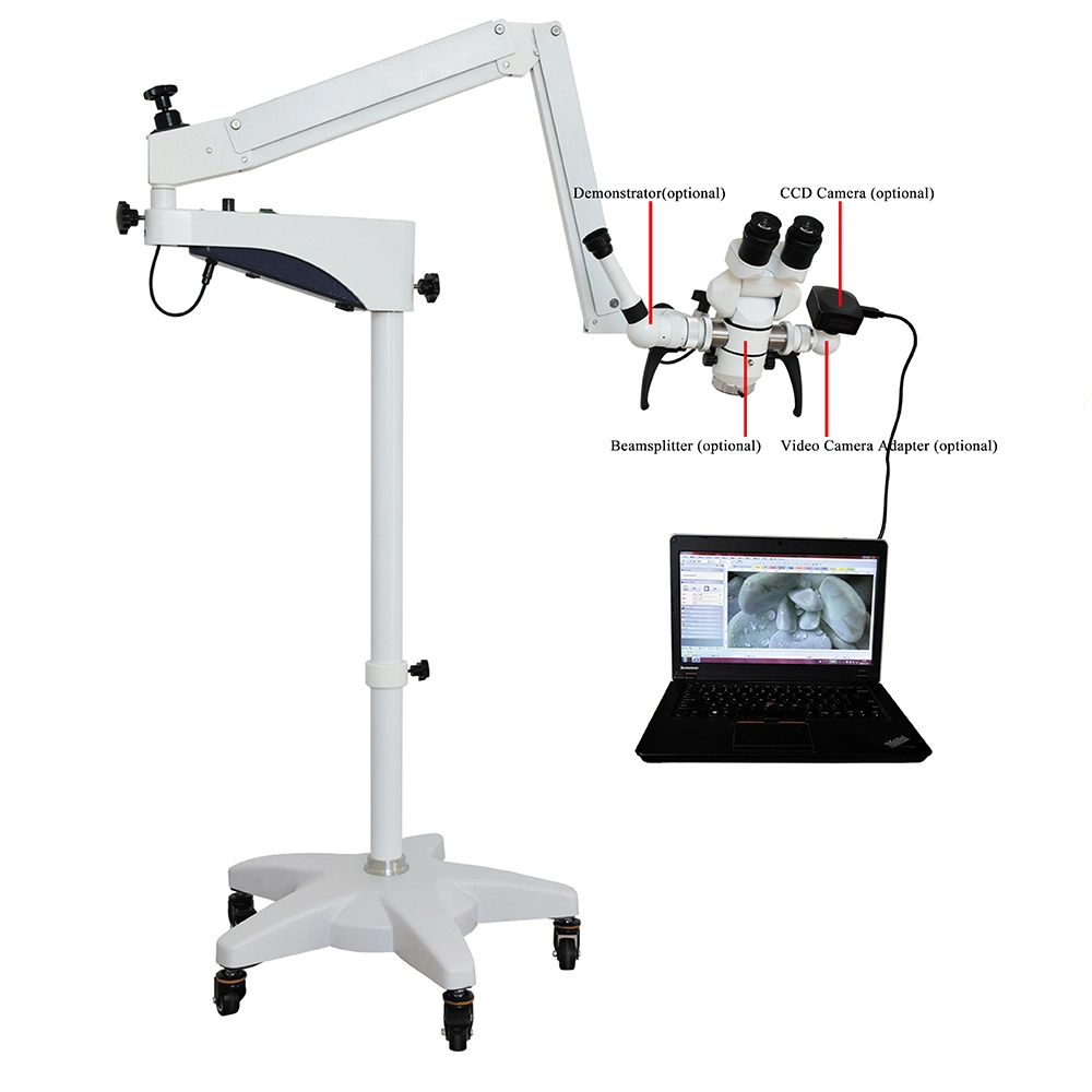 180degree LED Light Source Neurosurgery Department Inclinable Binocular Operation Microscope