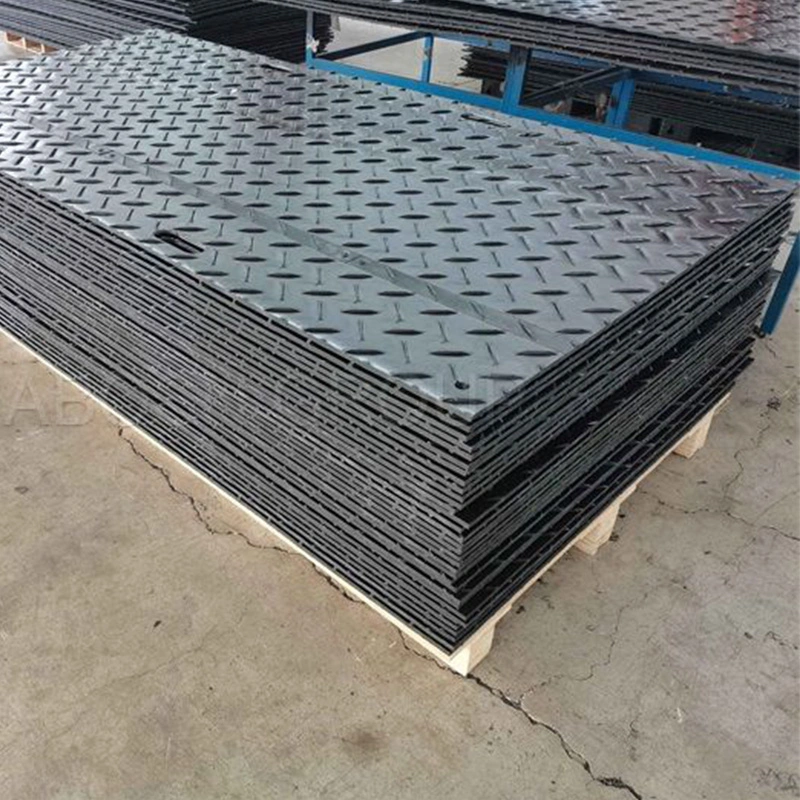 Virgin and Recycled 4X8 HDPE Temporary Road Ground Protection Mats for Construction