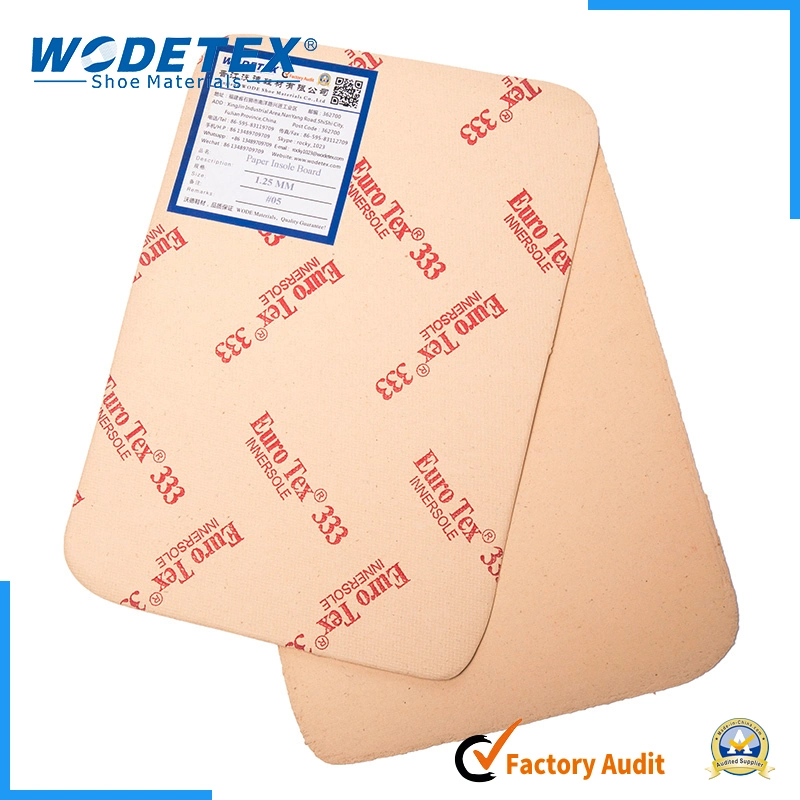 Top Quality Cellulose Paper Insole Board for Shoe Footwear
