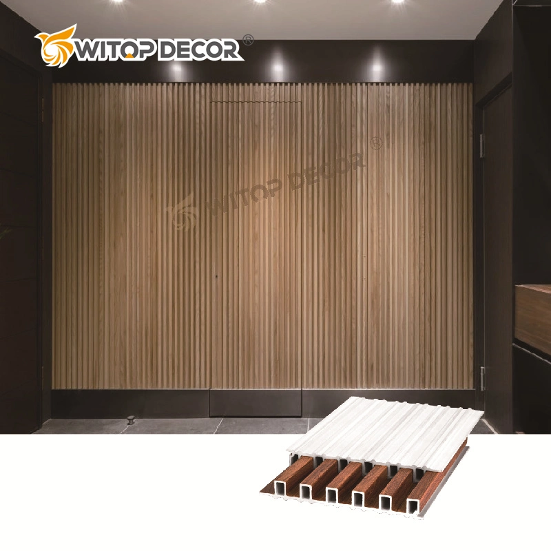 Waterproof PVC Embossed Wood Grain Composites Ceiling Wall Panel for Interior Decoration PVC Wall panel