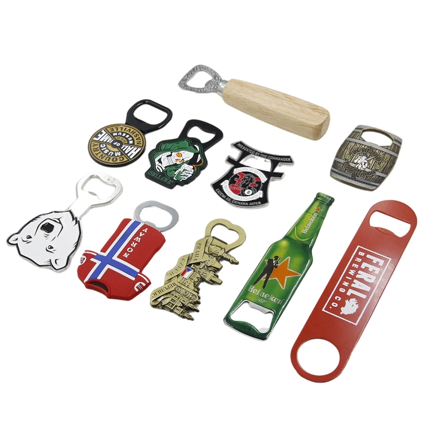 Wholesale/Supplier Custom Logo Zinc Alloy Metal Multifunctional Beer Bottle Opener Blank Bottle Opener Keychain