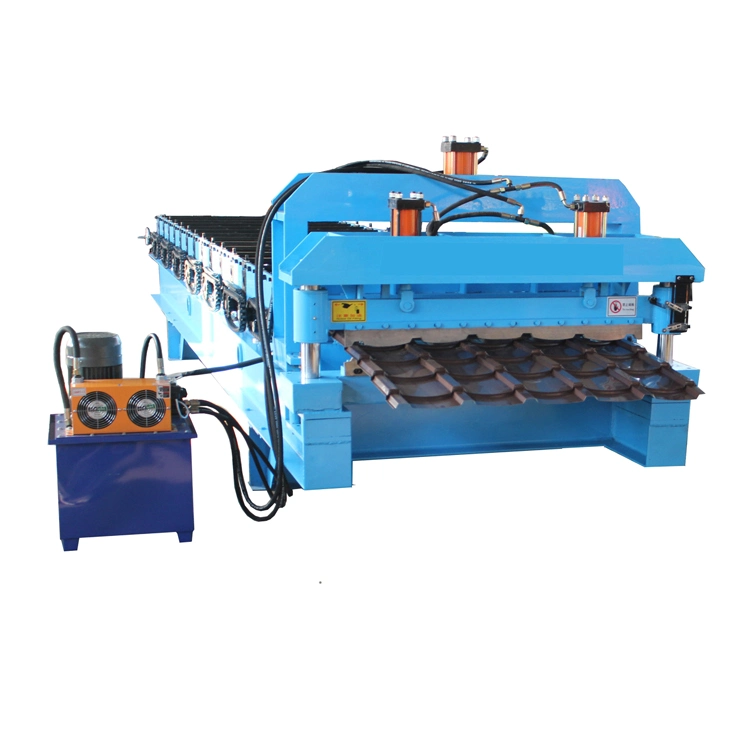 Glazed Tile Metal Roofing Tile Making Machine for Building Material Machinery