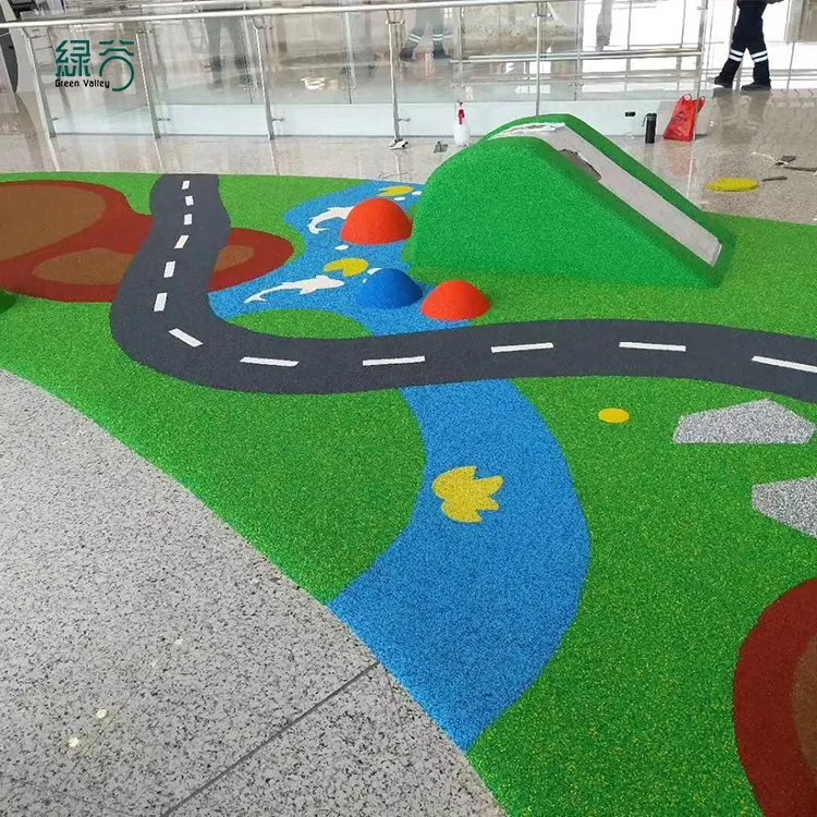 Rubber Flooring Material EPDM Granules Anti Slip Durable Playground