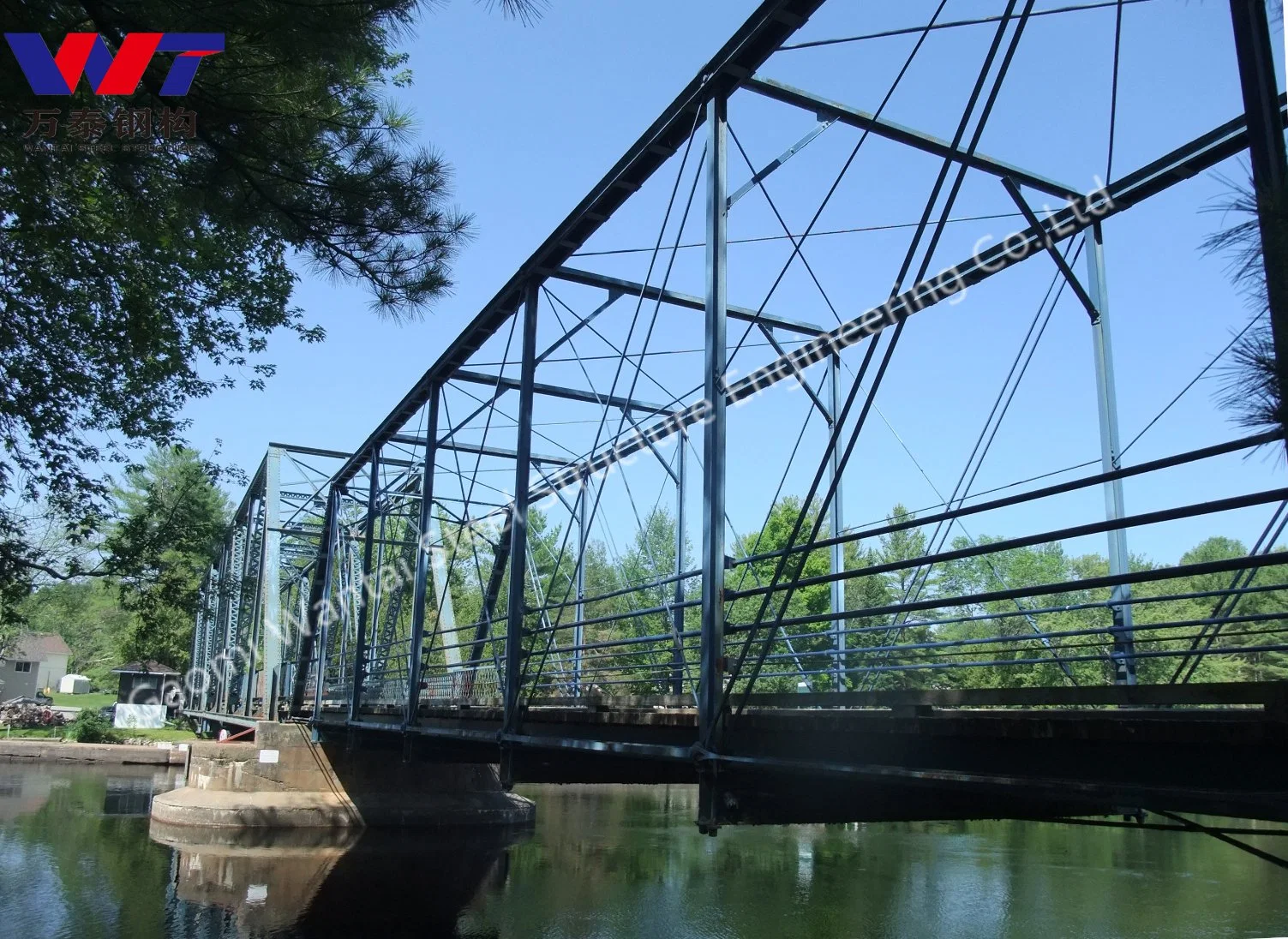 Acero estructura de acero puente de acero de la armadura hecho en fábrica directa China Con un precio más bajo para las ventas calientes