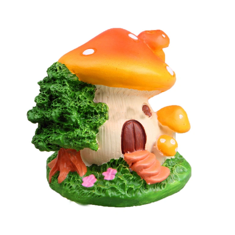 Miniature Fairy Garden Mushroom House 4 PCS Micro Landscape Garden Decoration Plant Flower Pots Ornaments