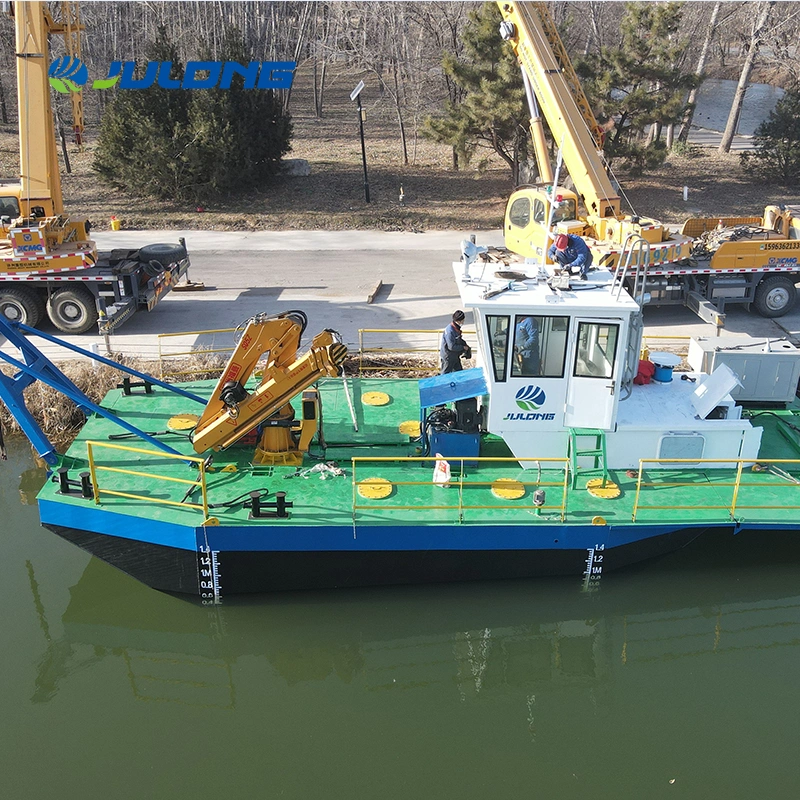 350HP Single Propeller Tug Boat Multicat for Dredger Works Multi-Functional Work Multi Fuction Ship Multipurpose Transport Hydraulic Crane Service Pusher Boat