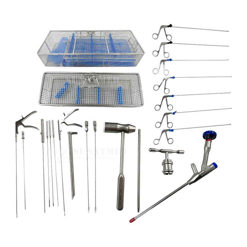 Sy-P008 Medical Autoclave Spine Transforaminal Endoscopy Surgical Instrument Set for Lumar