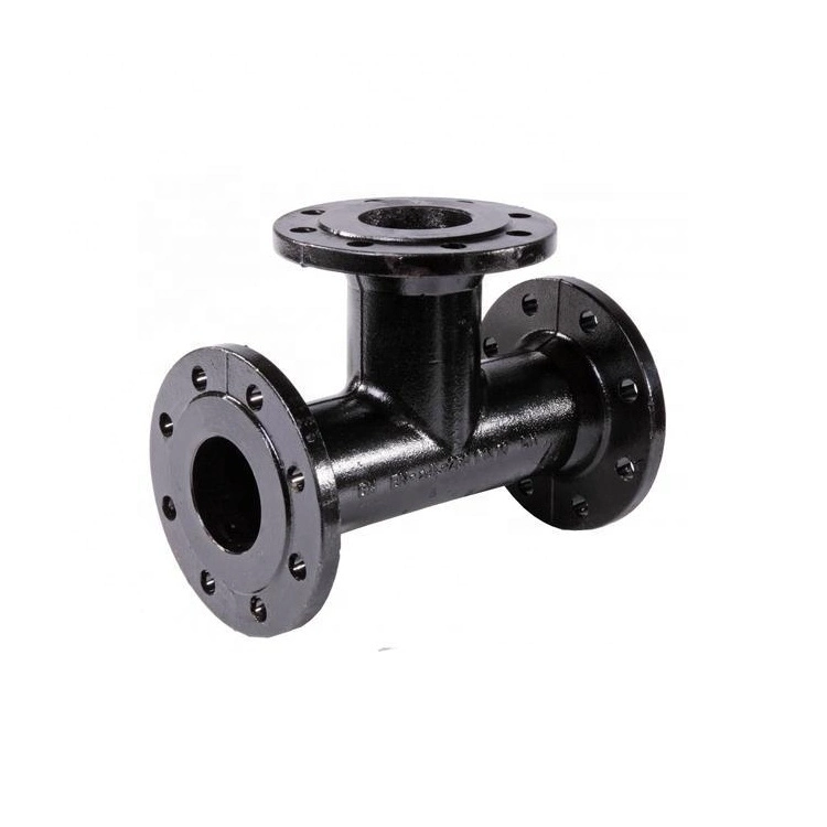 En598 Bitumen Di Ductile Cast Iron Drain Pipe Fitting Double Flanged Bend