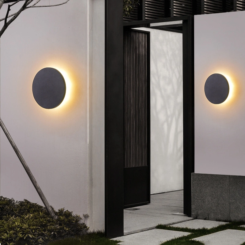 LED da parede exterior em alumínio Lâmpada Varanda Surface Mounted Garden Alpendre Luz noturna