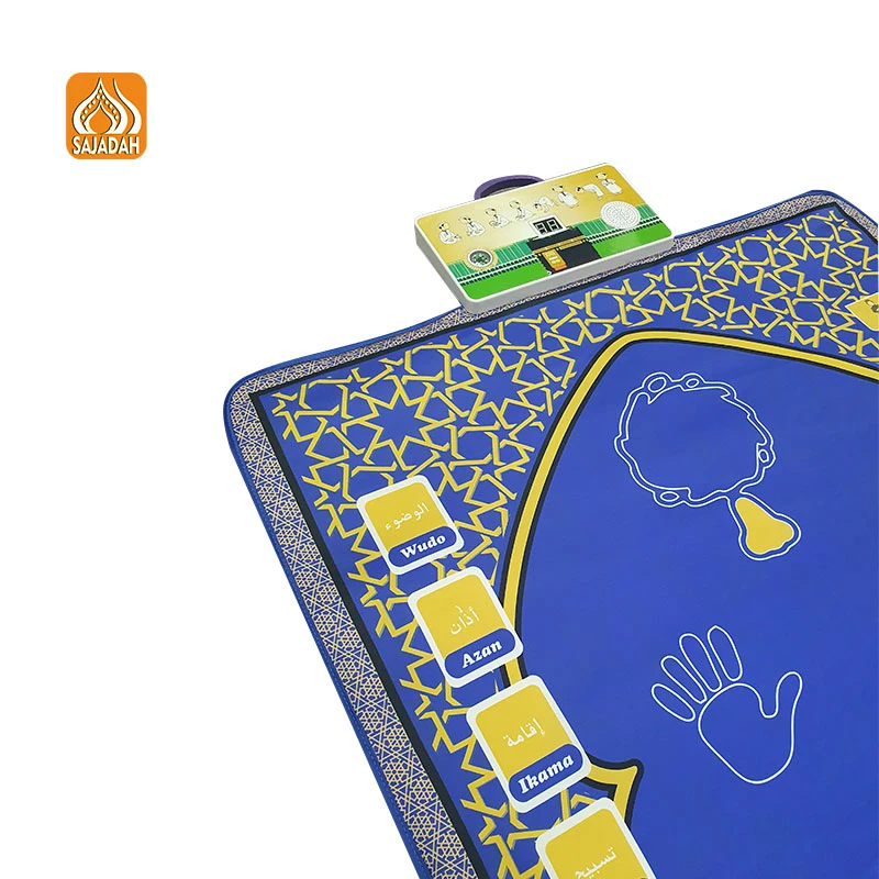 2023 Speaking Interactive Electronic Prayer Mat Kids Gift Set Muslim Turkish Sajadah