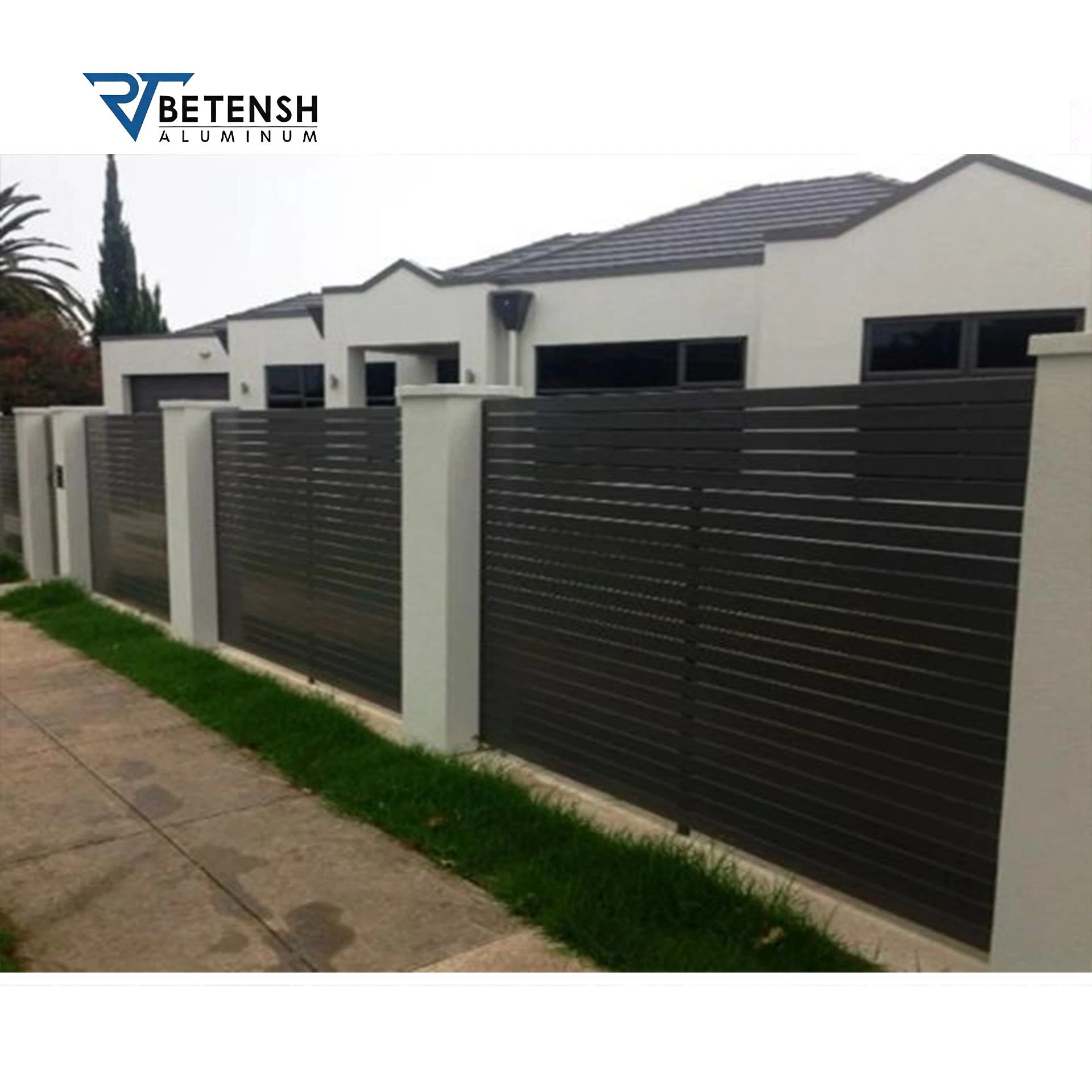 Powder Coating Easy to Install and Use Eco Friendly Materials Suitable for Various Scenes Aluminum Slat Fence