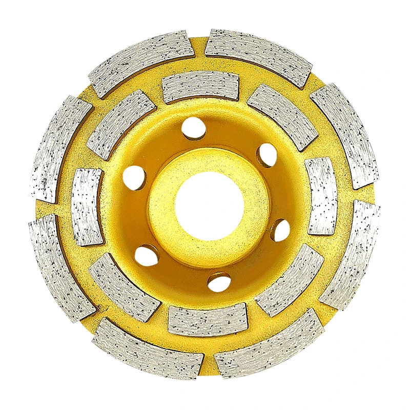 Manufacture Directly Supply 7inch 180mm Abrasive Tools Diamond Cup Wheel Double Grinding Wheel Grinding Pad for Granite Stone Polishing